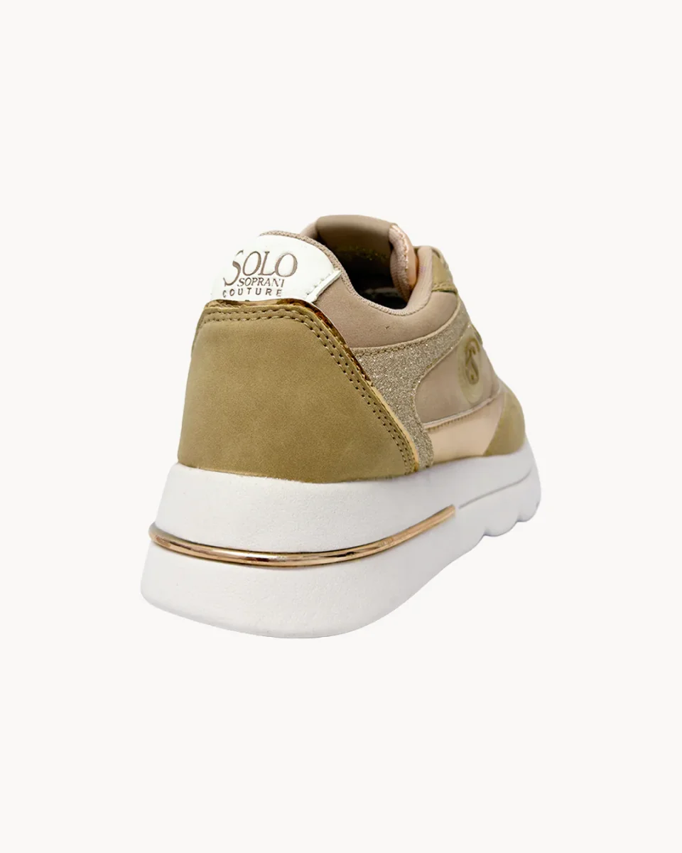 Sneakers platform Solo Soprani Couture con dettagli metallizzati - immagine 6